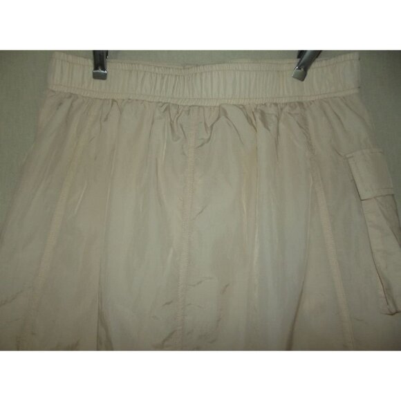 No Comment Skirt Junior Size Large Beige Cargo Midi toggle drawstring nylon - Picture 9 of 14